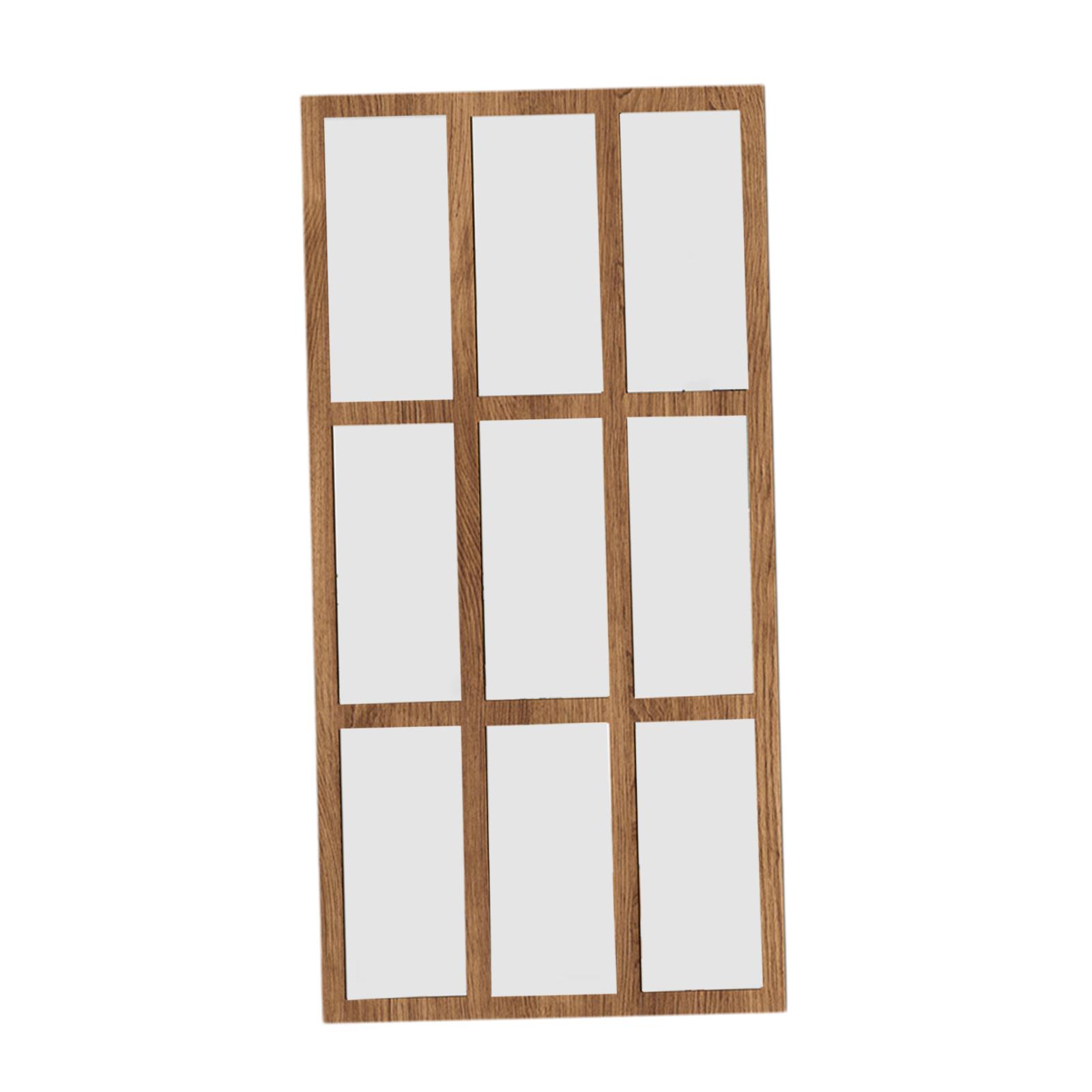 

Зеркало-имитация окна настенное Зеркало в деревенском стиле Деревянное домашнее украшение Зеркало для прихожей Ванной комнаты Гостиной