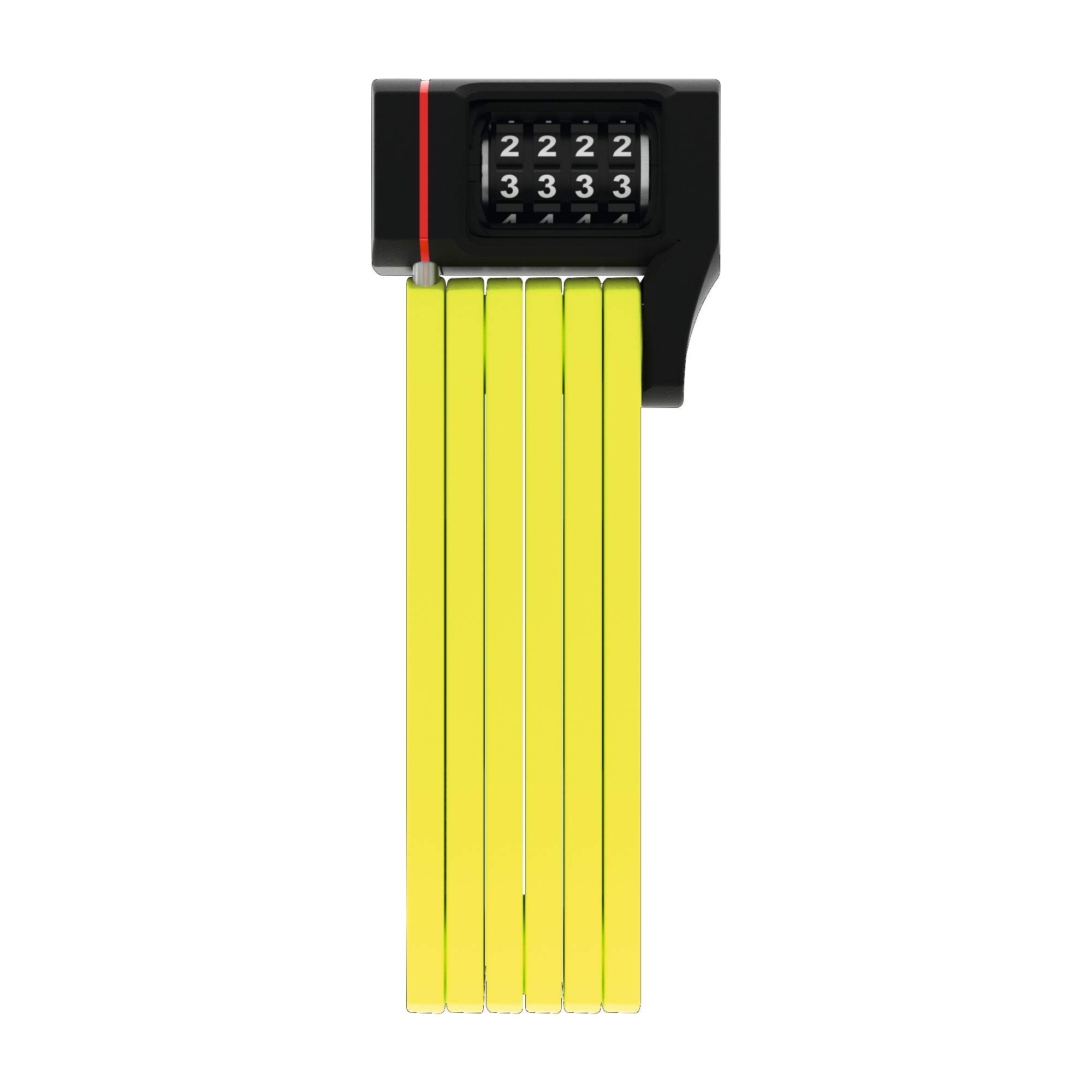 ABUS Reliable Bicycle Road Bike Blade Dial Theft Compensation Lime BORDO 5700 COMBO SH Japanese (Abus) German-made Lock, Foldable, Lightweight, лаймовый