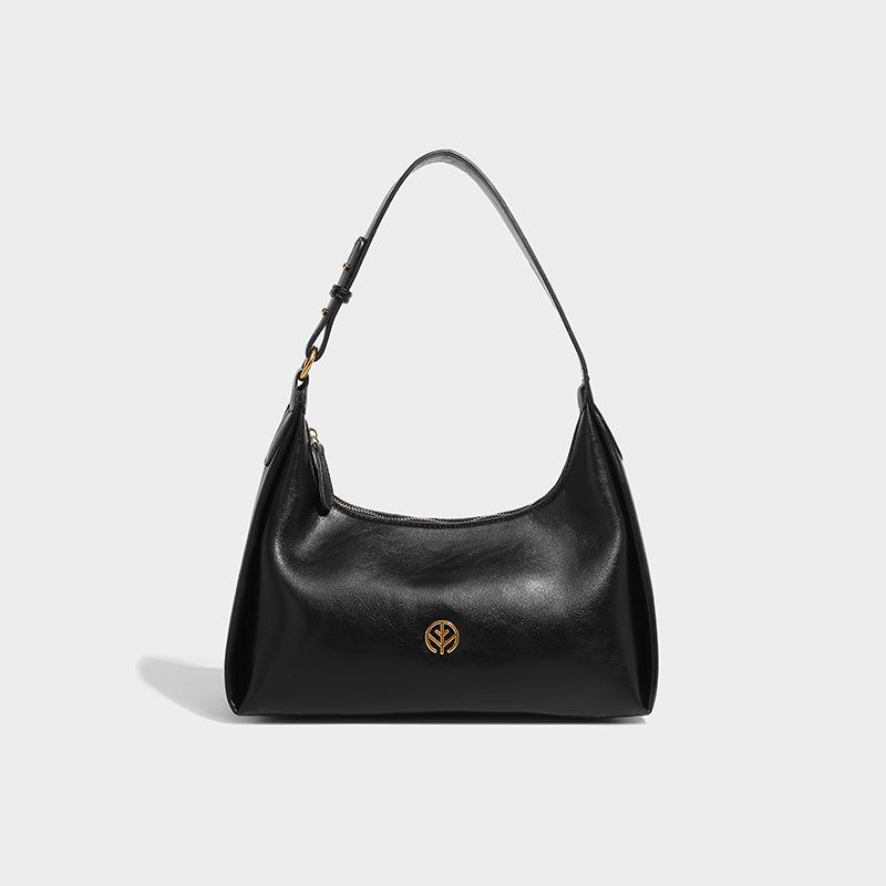 

Жіноча подушка з нішевим дизайном 2024 року, висококласна модна повсякденна сумка для пельменів на одне плече під пахвами чорний