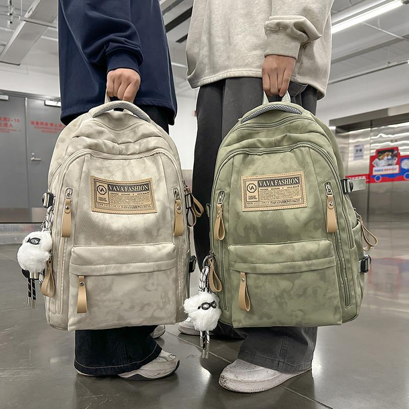 Minimalist Student Backpack With Nylon Material And Comfortable Arc Straps For High School And College Use