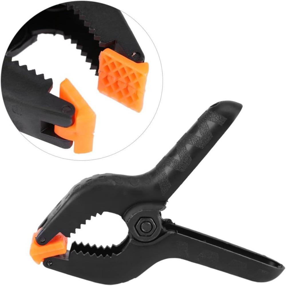 12pcs Black Nylon Spring Clamps 3.5 Inch Woodworking Clamps Versatile Spring Clamps  Woodworking