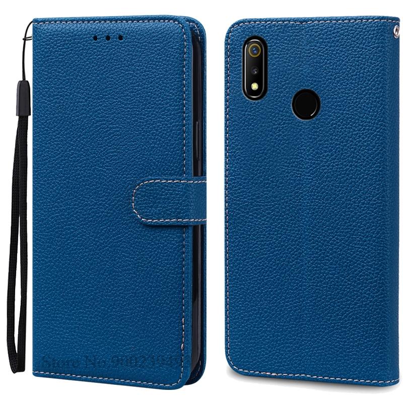 For Realme 3 Case Soft Pu Leather Flip Wallet Case For Realme 3 Pro Case Phone Cover For Realme 3 Pro Coque Fundas Bumper