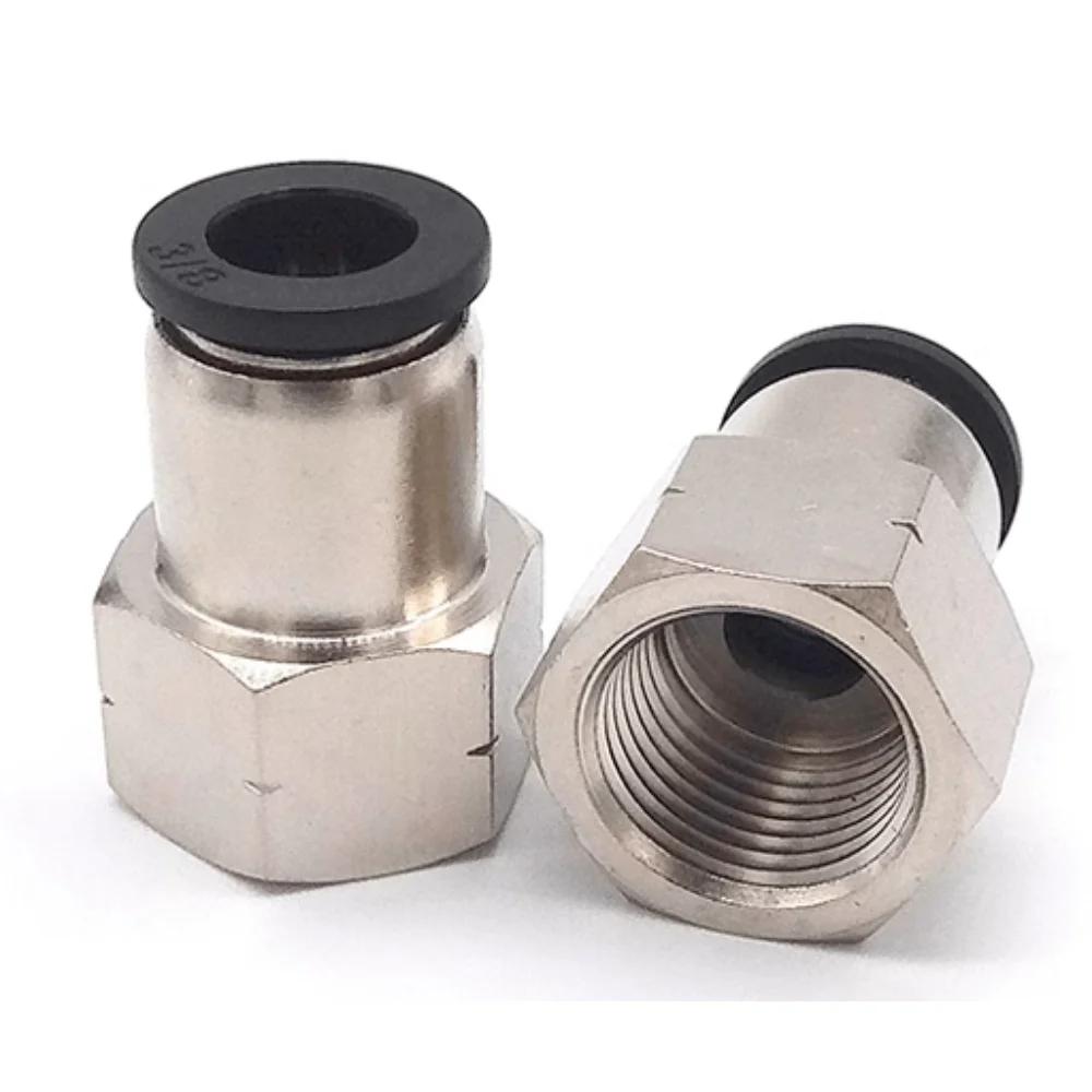 1/8" 1/4" 3/8" 1/2" NPT Male Female 1/8"- 5/8" Inch Tube OD Elbow Pneumatic Push To Connect Air Fitting Quick Release Connector