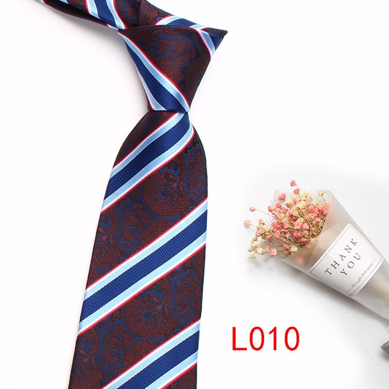 Business Dress Striped Tie, Polyester Cotton Jacquard 8Cm Striped Plaid Tie Source