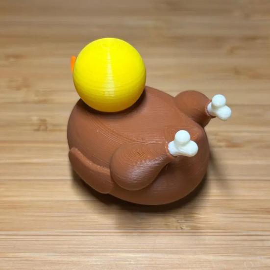 Thanksgiving Mini Turkey Duck Figurine Bright Color Resin Statue Bulk Decor Autumn Harvest Day