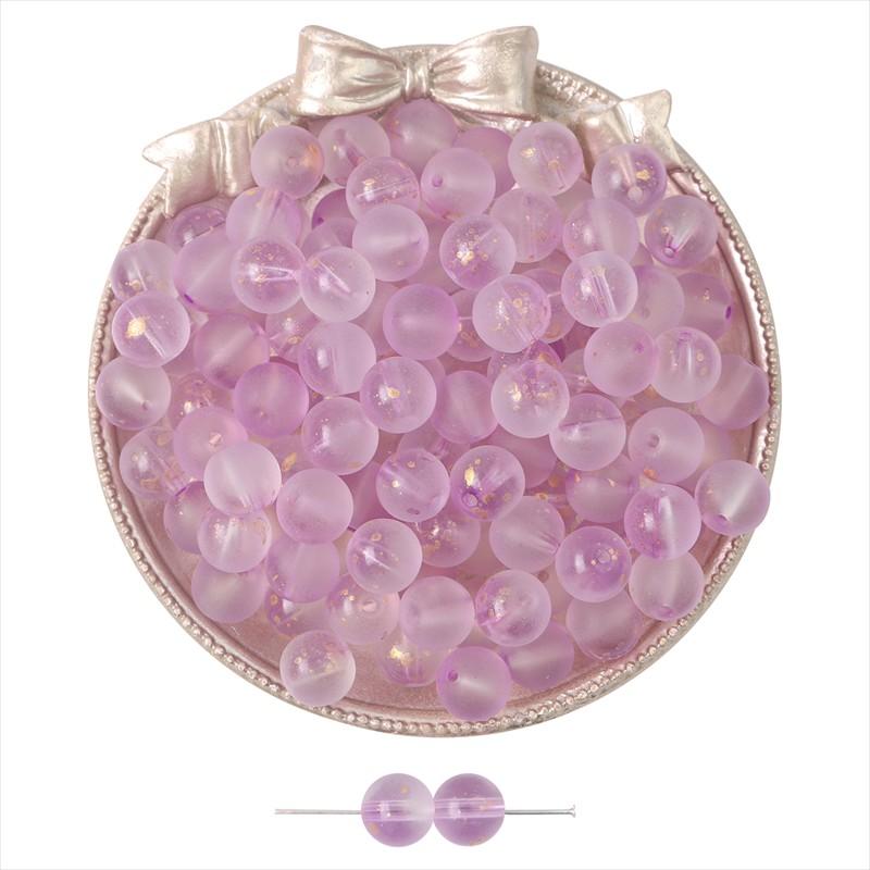 Gold Foil Effect Glass Crystal Beads 8mm Round Spacers for DIY Jewelry 50 Pcs Multi-Colors