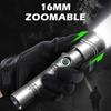 Aluminum Alloy Laser Flashlight USB-C Rechargeable 1200mAh Battery Long Range Beam Underwater Diving Hunting Search Light