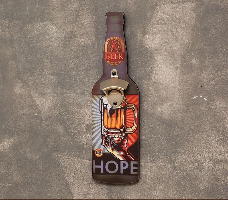 Bottle Opener Restaurant Wall Creative Decoration Item Bar Restaurant Barbecue Shop Hanging Piece Unique Bottle Opener