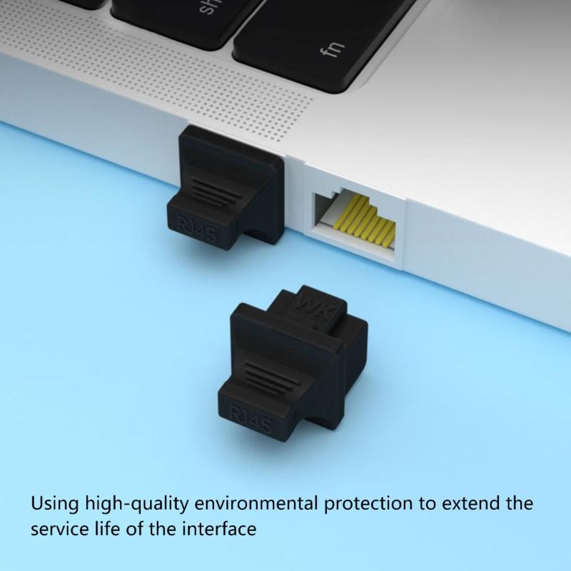 RJ45 Connector Cap Silicone Port Sealer Prevent Dust Damage Universally Computer Accessory