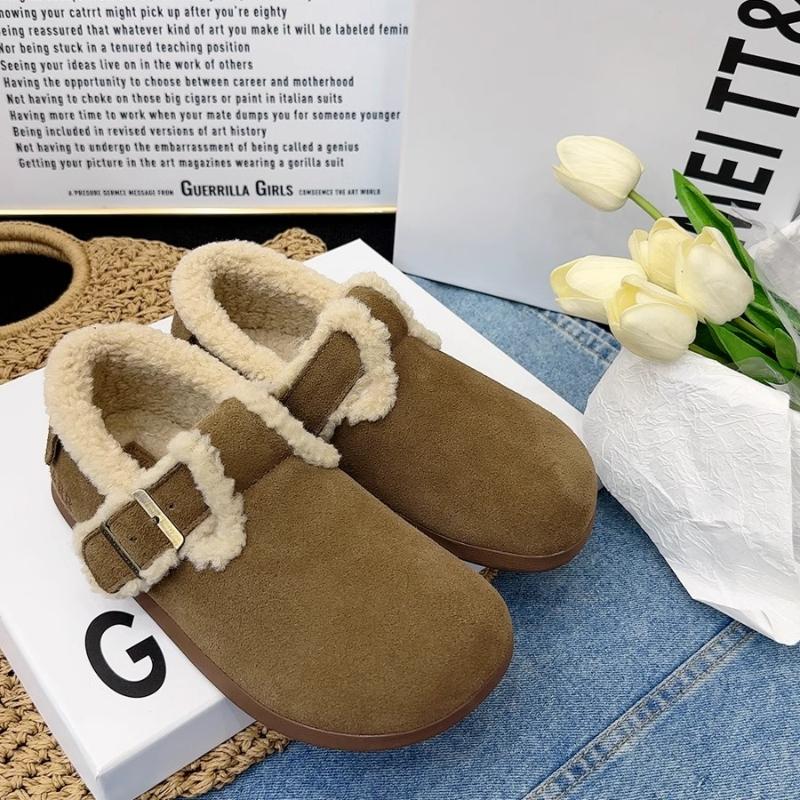 Móda 2024 Nové Měkká Podrážka Plyšové Teplé Dámské Boty Podzim a Zima Módní Dámské Ležérní Venkovní Pohodlné Mokasíny Boty pro Ženy
