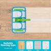 4Pcs Washable Microfiber Mop Pads Reusable Flat Mop Pads Mop Replacement Pad Floor Cleaning