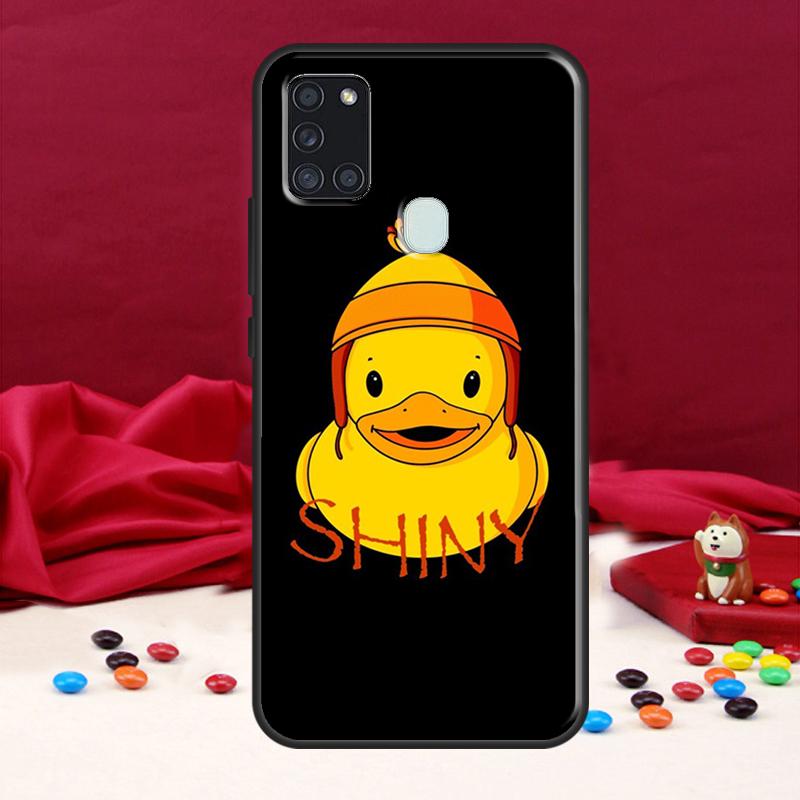 Kwaii yellow duck Case For Samsung Galaxy A34 A54 A14 A12 A22 A32 A52 A51 A71 A50 A53 A73 A13 Back Cover