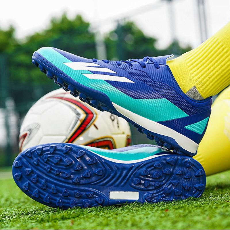 Men's Shoes 2025 Four Seasons New Sports Shoes TF Spikes Training Professional Actual Wear-resistant Football Shoes Production