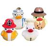Resin Duck Ornament Cute Duck Statue Colorful Resin Duck Figurines for Room Bedroom Shelf Decoration Chef Doctor Firefighter