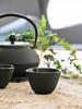 CAST IRON CUPS 2x CAST IRON CUPS FOR TEA AND INFUSIONS 100 Ml ENAMELLED