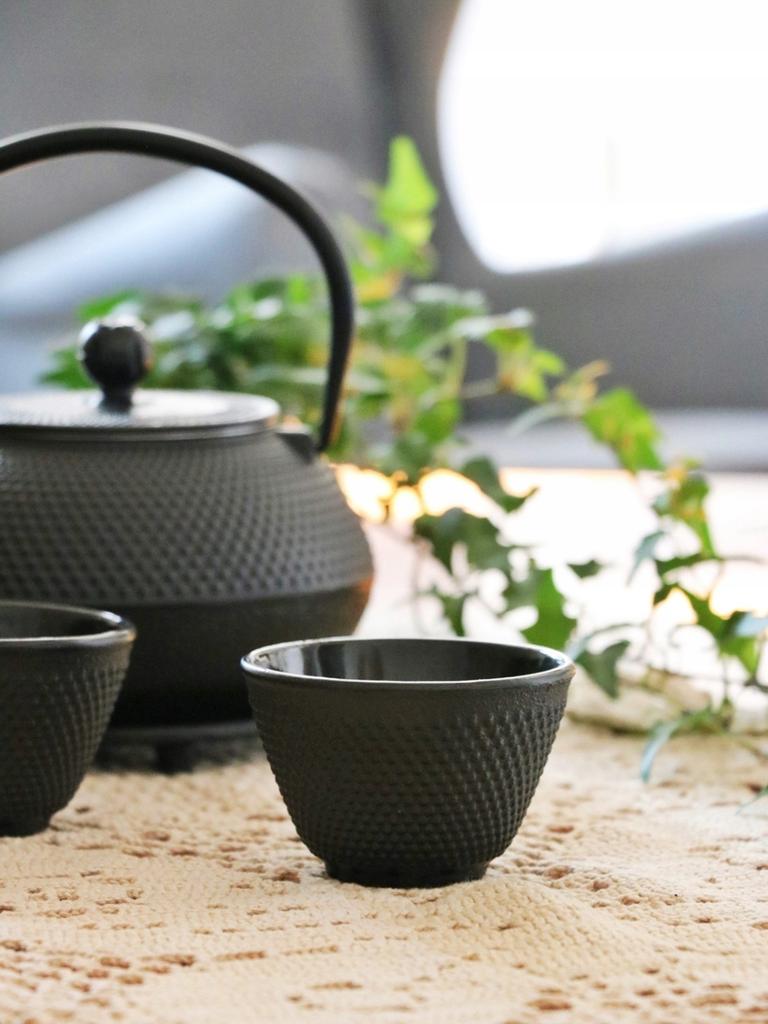 CAST IRON CUPS 2x CAST IRON CUPS FOR TEA AND INFUSIONS 100 Ml ENAMELLED