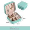 Exquisite Portable Jewelry Box: Compact Travel Storage for Earrings, Rings & Necklaces with Double-Layer Design