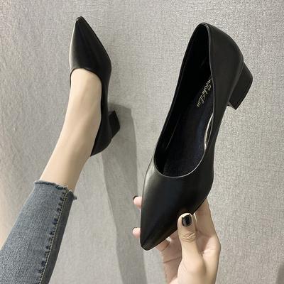 Mode Neue Damenpumps Weiches Leder High Heels Schuhe Mode Büroschuhe Stiletto Partyschuhe Damen Komfort Damen Büroabsätze