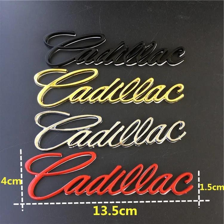 For Cadillac Logo Escalade CT5 CT6 XT5 XT6 DTS SLS XLR ATS SRX Tiburon Car Side Fender Rear Letter Sticker Styling Accessories