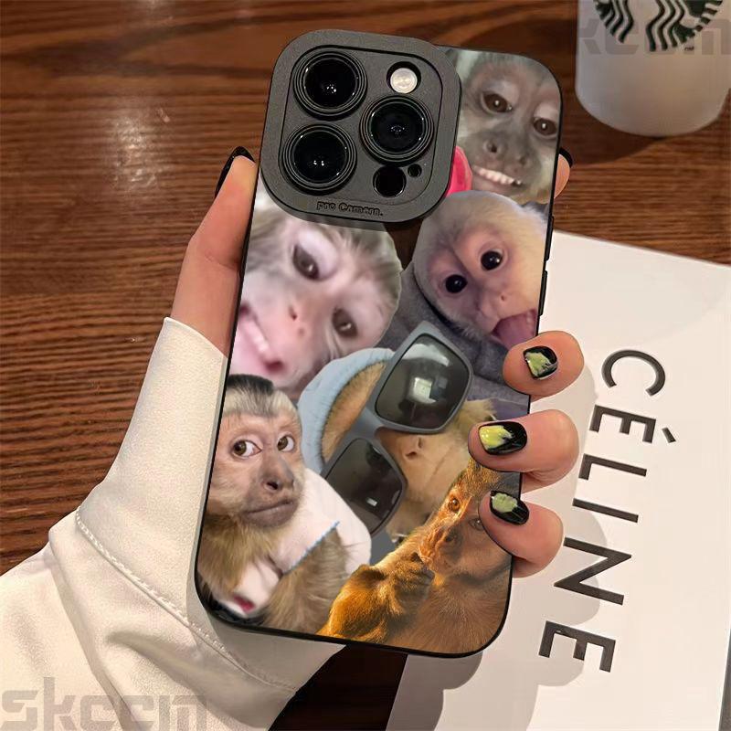 Lustige Kreative Affenmuster Hülle Für Samsung Galaxy S25 S24 Ultra S23 Plus S22 S21 FE S20 A55 A54 A15 A35 Stoßfeste Hülle