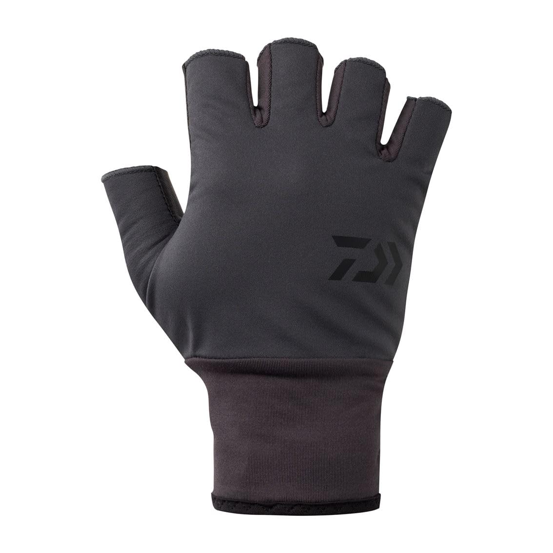 Daiwa Windproof Beltless Size M (DAIWA) Gloves, 5-Finger Cut, DG-8125W, Charcoal,