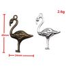 Flamingo Charms Antique Alloy Pendants For Bird Themed Jewelry Making