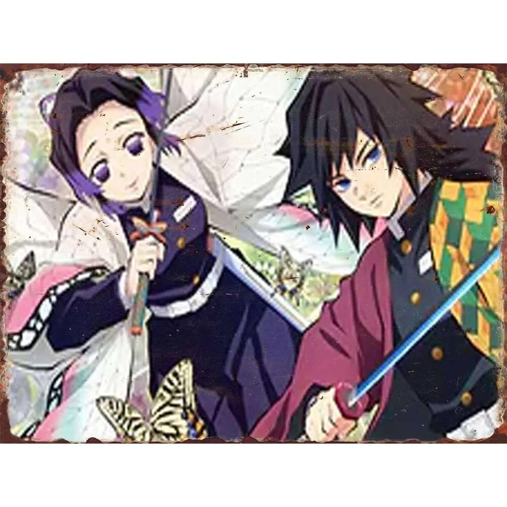 

Demon Slayer Metal Poster Retro Tin Sign Cinema Wall Plaque for Room Decor Aesthetic Gifts Signs Art Home Decoratio 26T0104 26T0104 20x30cm