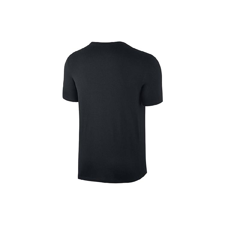 Nike T-Shirts Herren Schwarz Rundhals Mittlere Normale Passform AQ3242-010