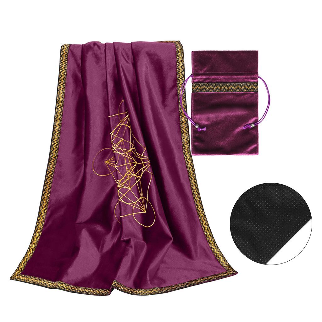 Divination Tablecloth Board Game Cards Bag Kit Board Card Pad Game Cloth Board Game Accessories Velvet with Storage Bag