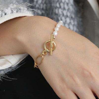 Shertz Togglebar Freshwater Pearl Chain Bracelet