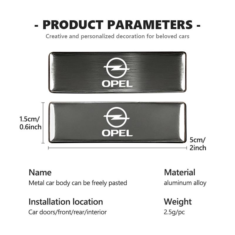Für Opel Auto Kofferraum Karosserie Aufkleber Aluminiumlegierung Emblem Auto Aufkleber Astra G H J K F Corsa D Zafira B Insignia Mokka Regal