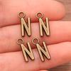 Zinc Alloy Alphabet Charms: 2 Colors, 26 Letter Pendants for Jewelry, Handbag, and Mobile Phone Accessories