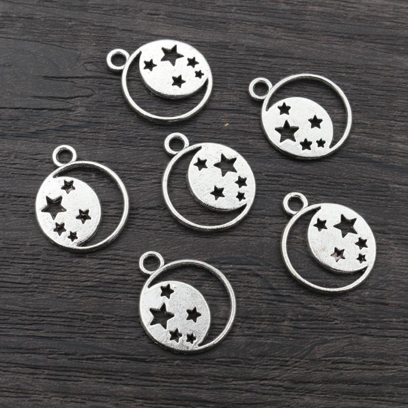 Nouvelle Mode Multi-styles Argent Ancien Plaqué Lunes Charms Alliage Métallique Pendentif Fabrication de Bijoux DIY Trouvailles Accessoires