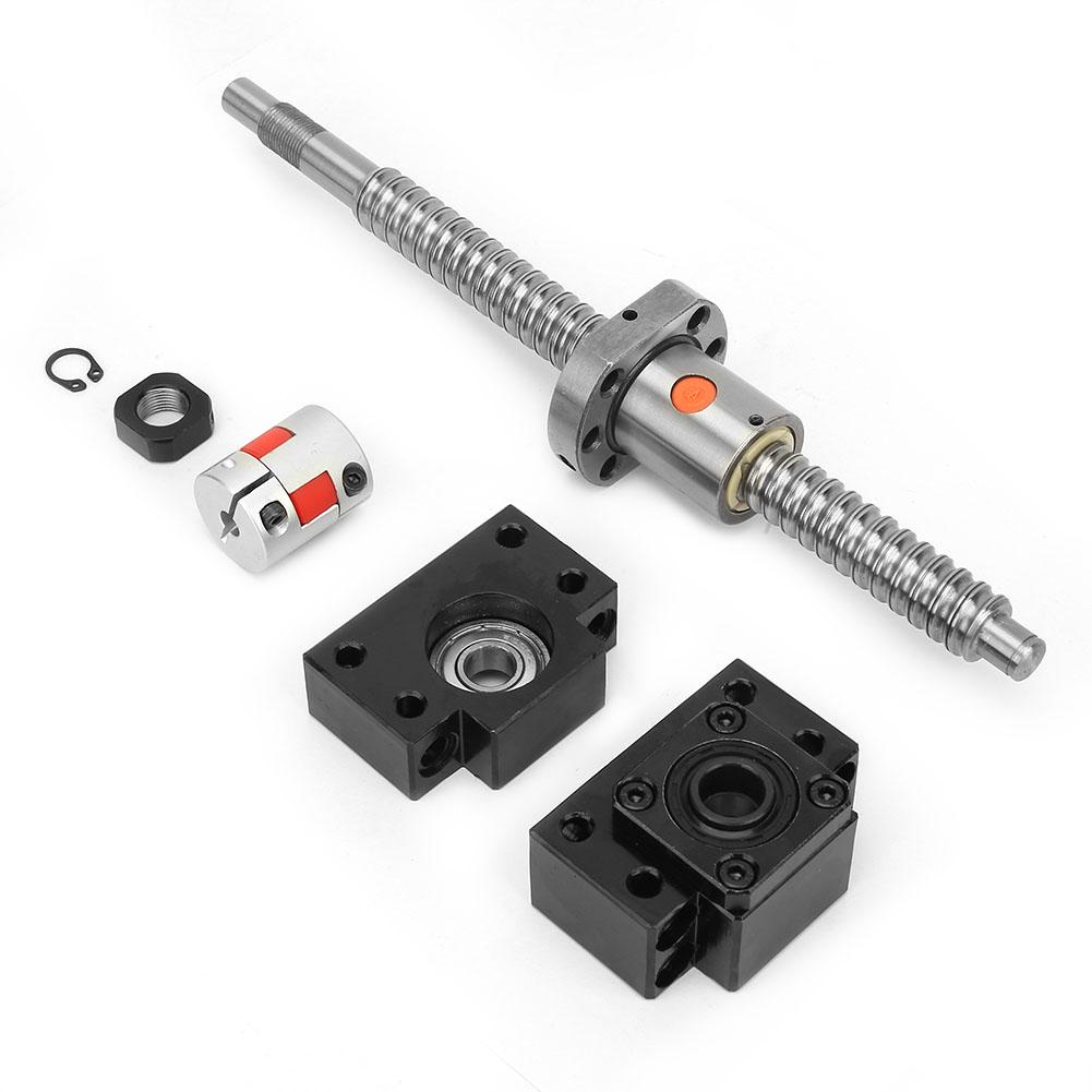 SFU1605 Kuleskrue i rustfritt stål 250 mm & Mutter & BKBF12 Støtte & 6,35*10 mm Kobling