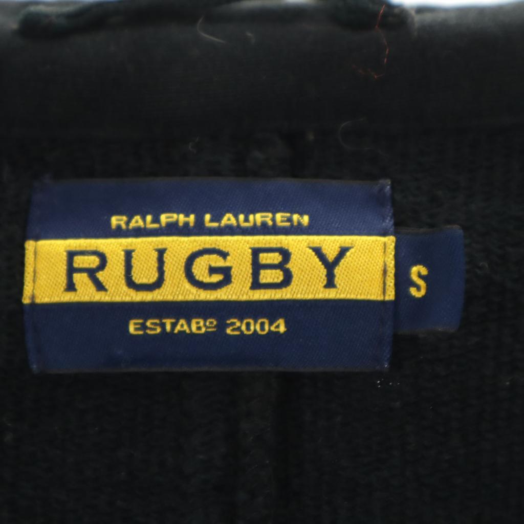 RALPH LAUREN RUGBY double Jacket S Black series sweat Women Used