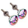 2pcs 30mm Universal Car Push Button Quick Release Hood Bonnet P Lock Clip Bumper Latch Colorful
