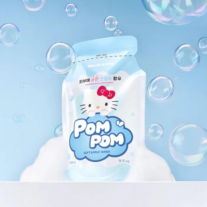 Pom Pom Hello Kitty Dispenser Scented Wash Set (+2 Washes Included)