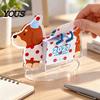 Geschenk für Kollegen 2027 Acryl-Schreibtischkalender mit niedlichem Tierständer, Cartoon-Hund Schaf Mini Monatsplaner Moderne Bürodekoration Home Office, 12 Monate