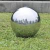Garden Fountain Sphere with LEDs Stainless Steel 20 Cm