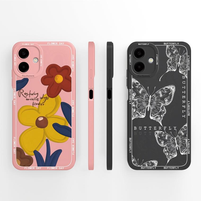 Sacs pour téléphone Pour Samsung A07 M07 F07 A17 M17 F17 M36 F36 M56 S26 Plus A25 Motifs Étiquette Mode Coque Arrière Souple en Silicone antichoc Pour Boîtier Samsung