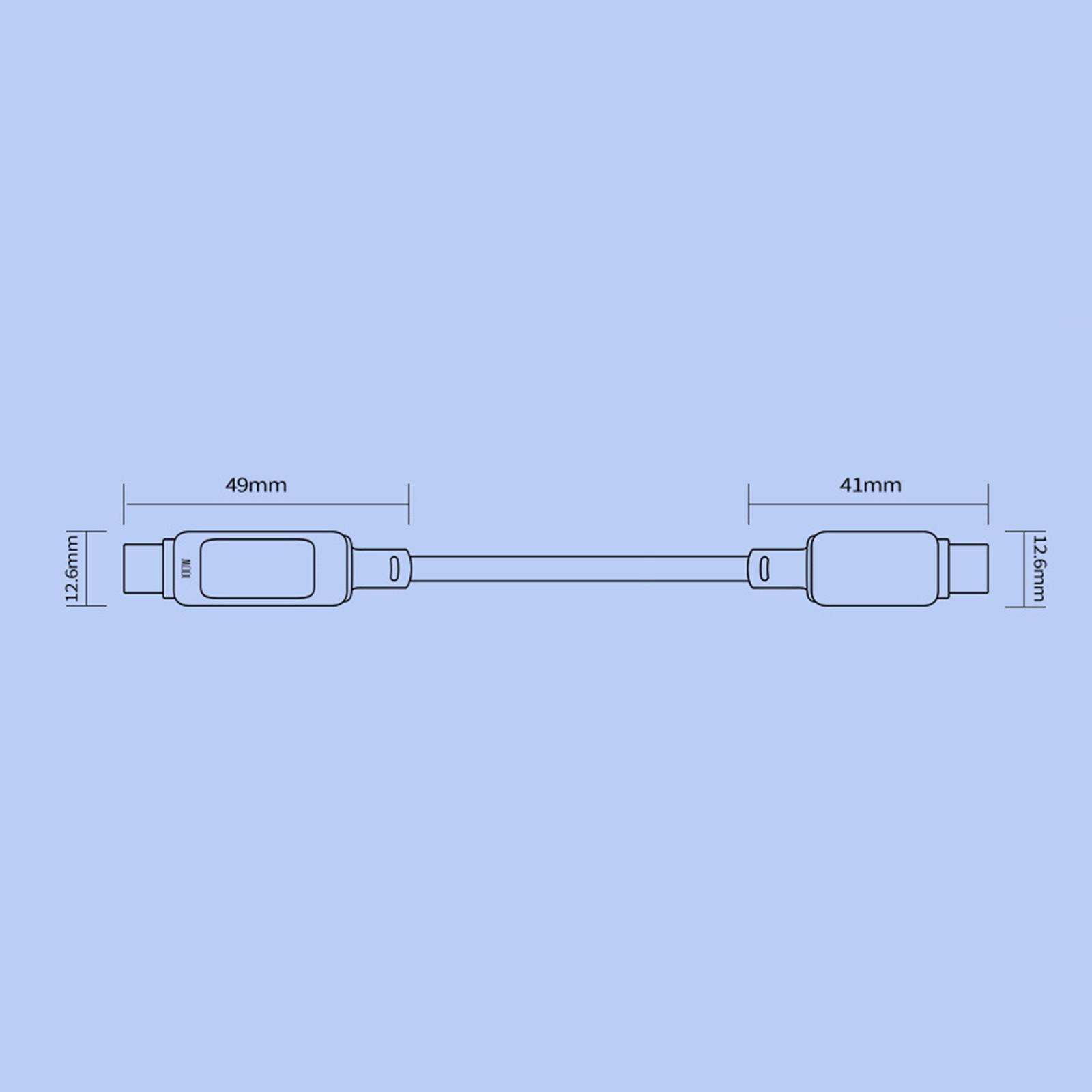 Universal Type C Data Cable For Multiple Devices Featuring 100W Super Fast Charging Capability