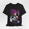 Vegeta Anime Graphic T-Shirt Tee Tops, Unisex T-Shirt for Fans, Unique T-Shirt Tee Tops