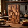 Kitchen Double-sided Cutting Board Thickened Acacia Wood Chopping Board Ideal for Cutting Meat Cheese Vegetable Solid Wood Board