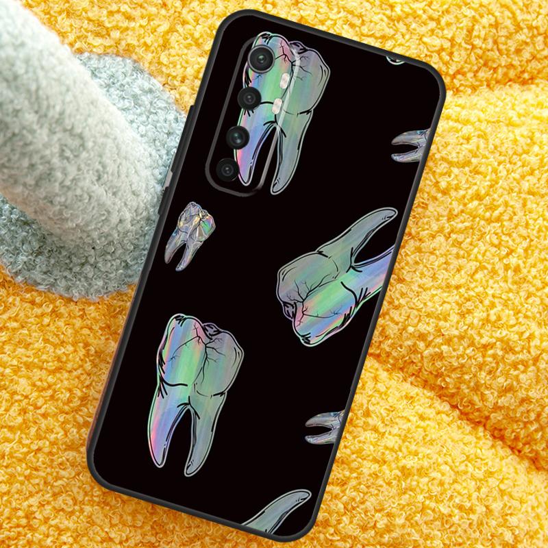 Zahnarzt Zahnmuster Hülle Für Xiaomi 13T 14T 15T 14 15 Ultra 17 Pro Max Abdeckung Für POCO F8 F7 X7 Pro F5 F6 X5 X6