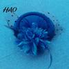 Pillbox Hat Exquisite Sweet Fascinator with Hair Clip Decorative Anti-fall Faux Feather Flower Mesh Veil Accessories Cocktail Headwear