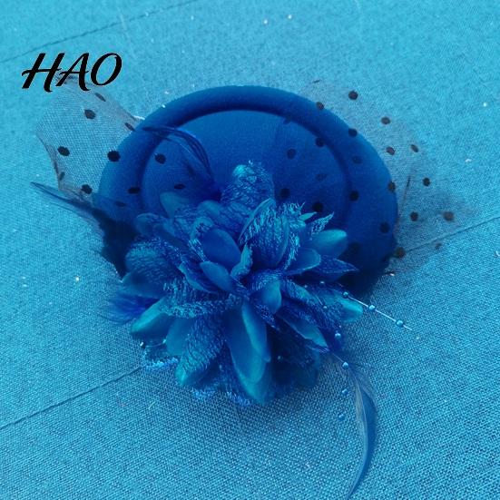 Pillbox Hat Exquisite Sweet Fascinator with Hair Clip Decorative Anti-fall Faux Feather Flower Mesh Veil Accessories Cocktail Headwear