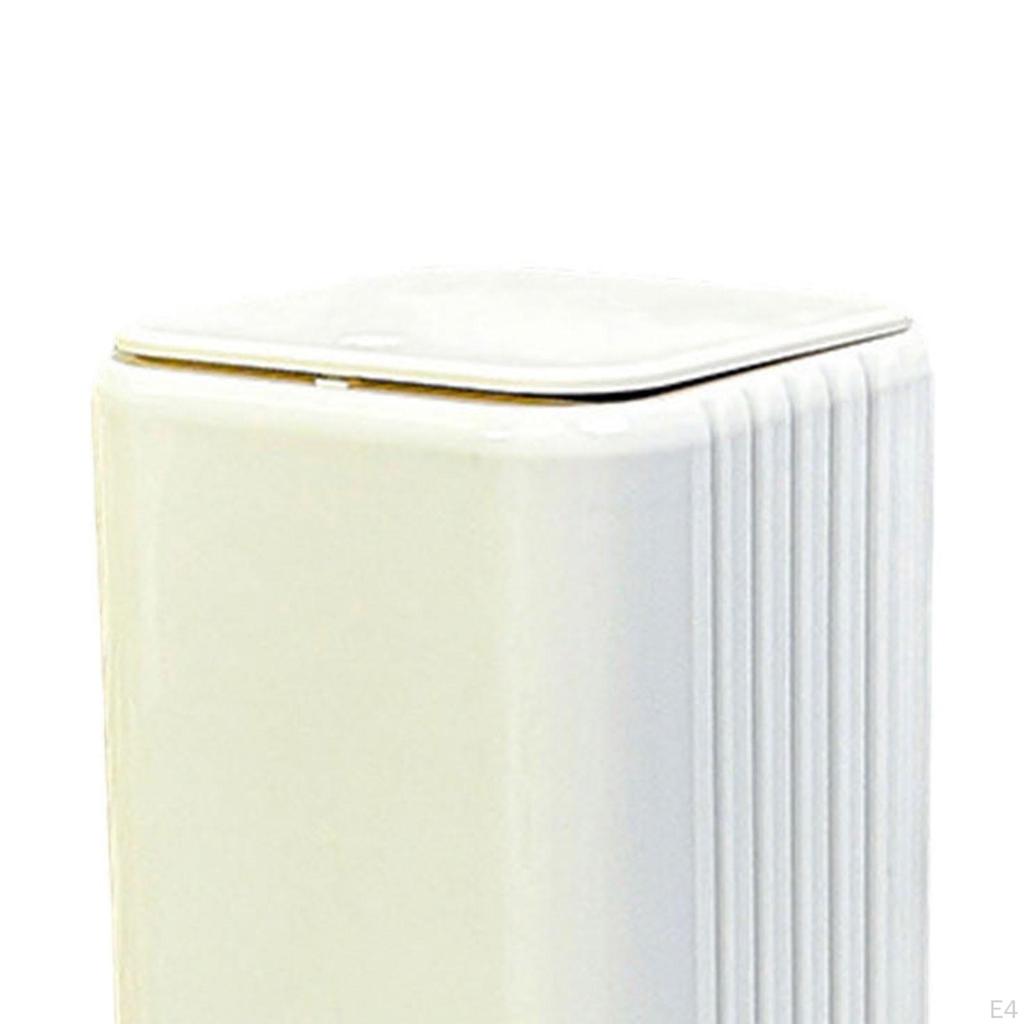 Trash Can with Legs Garbage Bin Dustbin Storage Shelf Waste Basket for Home Office