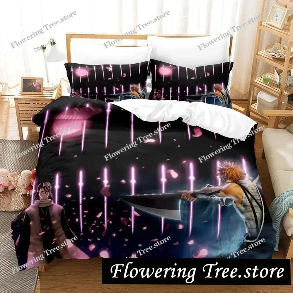 Fashion Anime 3D The Bleach Bedding Sets Duvet Cover Set With Pillowcase Twin Full Queen King Bedclothes Bed Linen Home Textile