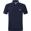 FILA Simple Sports Solid Color Letter Polo Shirt Men tops Royal-Blue A11M331108FNV