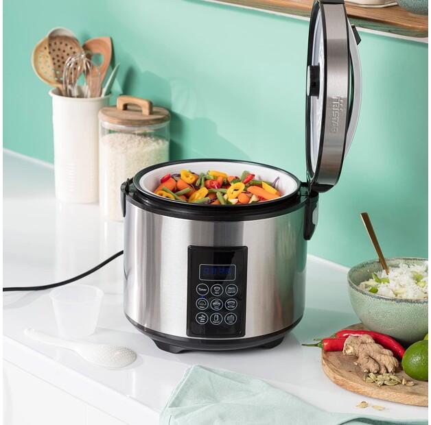 Rice Cooker Tristar RK-6138, Digital with Steamer Function